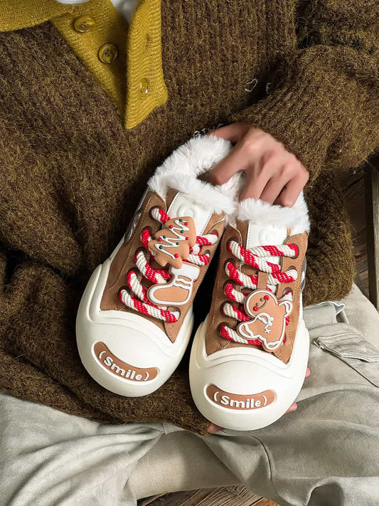 Stylish Platform Sneakers with Heart Design for Everyday Wear 