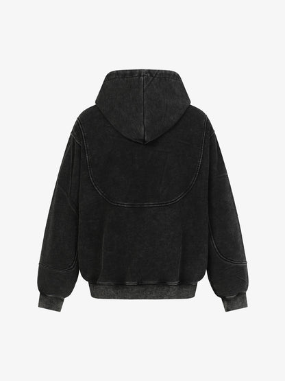 Stylish Black Hooded Jacket with Zippered Pockets and Faux Fur Lining for Ultimate Comfort 