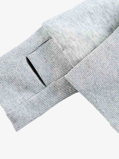 Detachable Fur Hooded Off-Shoulder Cropped Jacket