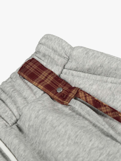 Star Patch Wide Leg Drawstring Sweatpants