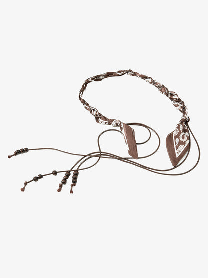 Draped Fabric Accessories Deconstructed Wide Leg Cargo Pants