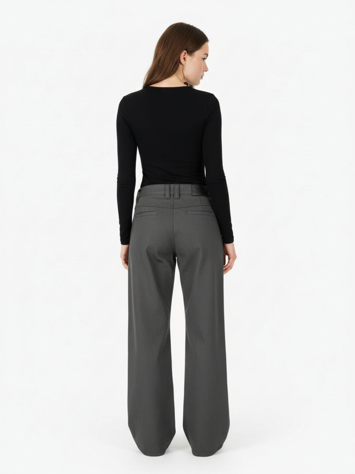 Pleated Deconstructed Tailored Pocket Casual Pants