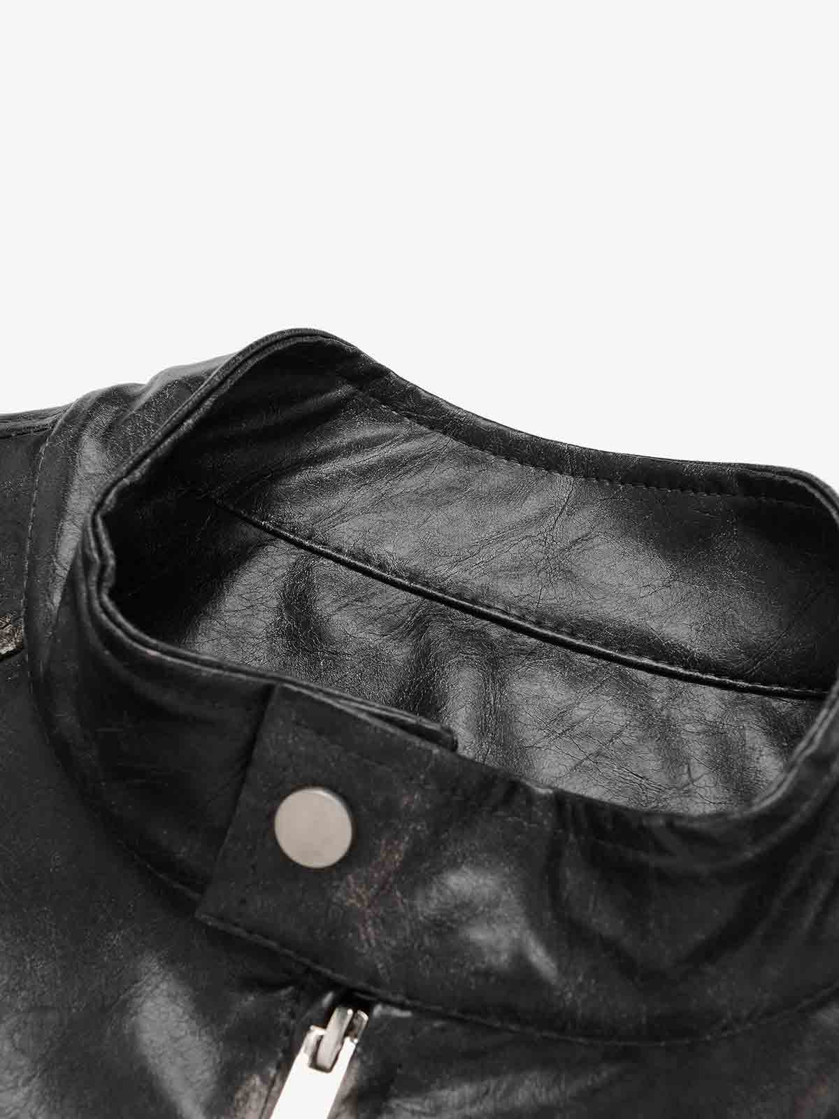 Stylish Velvet Bomber Jacket with Leather Collar for Men 