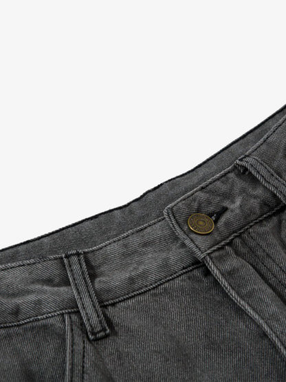 Plaid Jacket with Zipper Detail and Keychain Accessory 