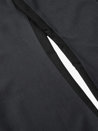 Plaid Jacket with Zipper Detail and Keychain Accessory 