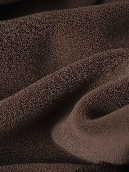 Distressed Patchwork Raw-Edge Layered-Hem Fleece Hoodie 