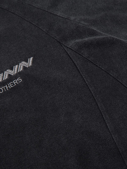 Deconstruction Split Embroidered T-shirt 