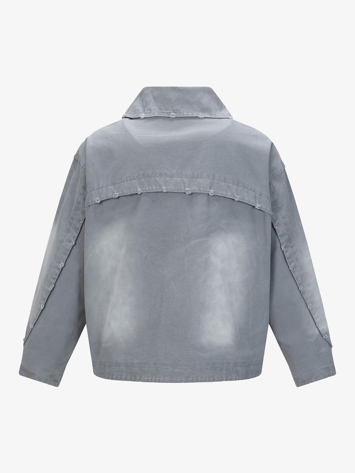 Thesupermade Street Punk Heavy-duty Studded Distressed Jacket 