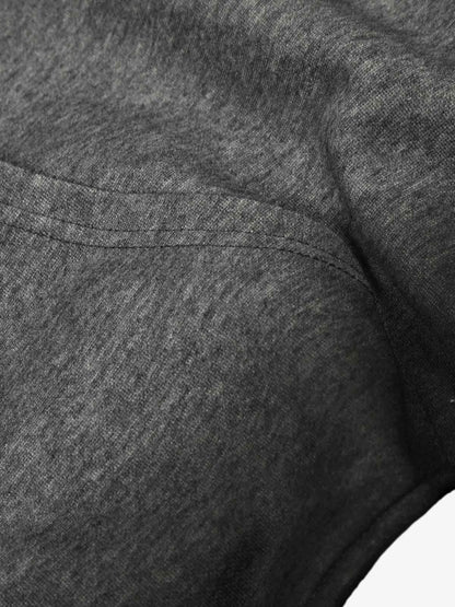 Cotton Blend Oversized Zip-Up Hoodie with Stud Detailing 