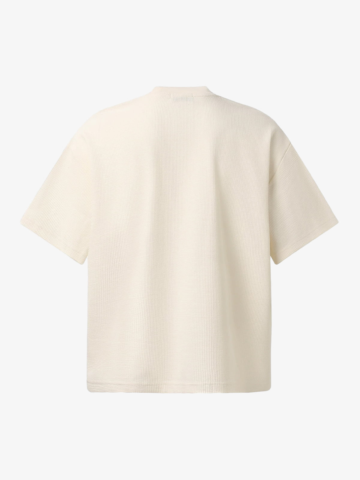 Cotton Waffle Knit Graphic T-Shirt with The Supermade Records Print for Men?