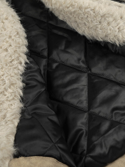 Quilted Puffer Jacket with Faux Fur Trim - Winter Essentials for Ultimate Warmth 