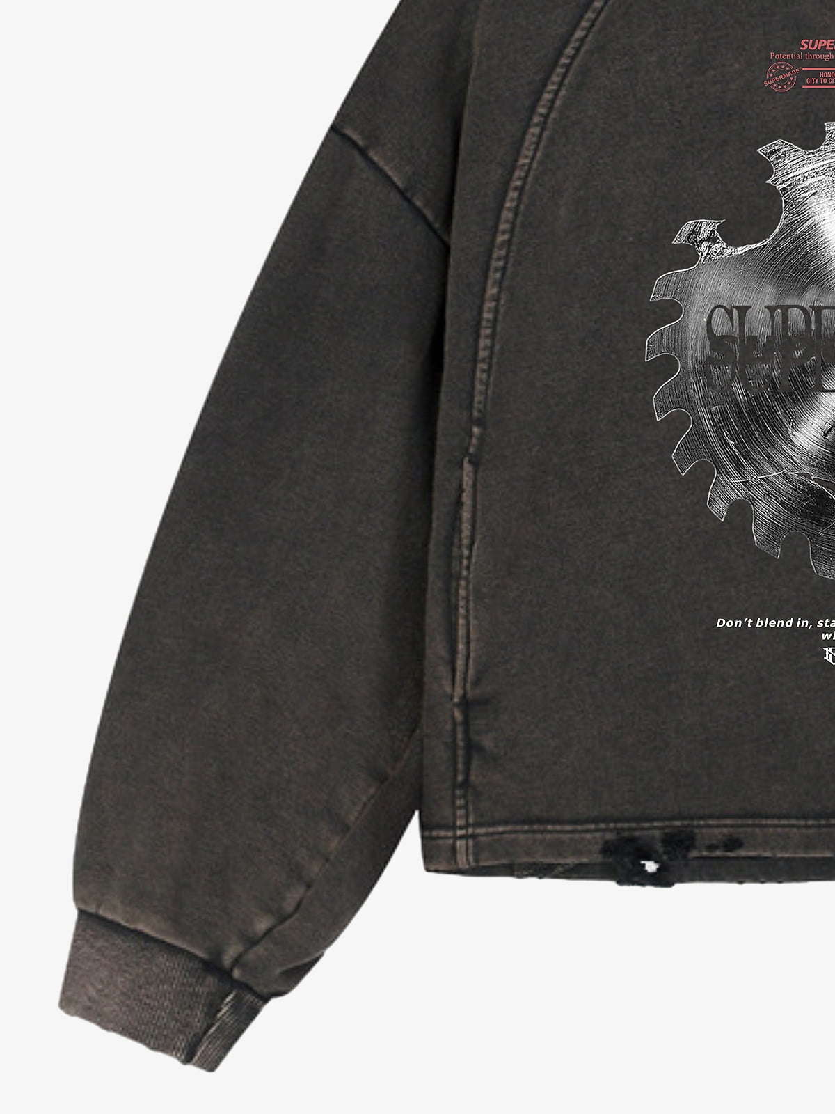 Oversized Snake Graphic Hoodie with Bold Print Design 