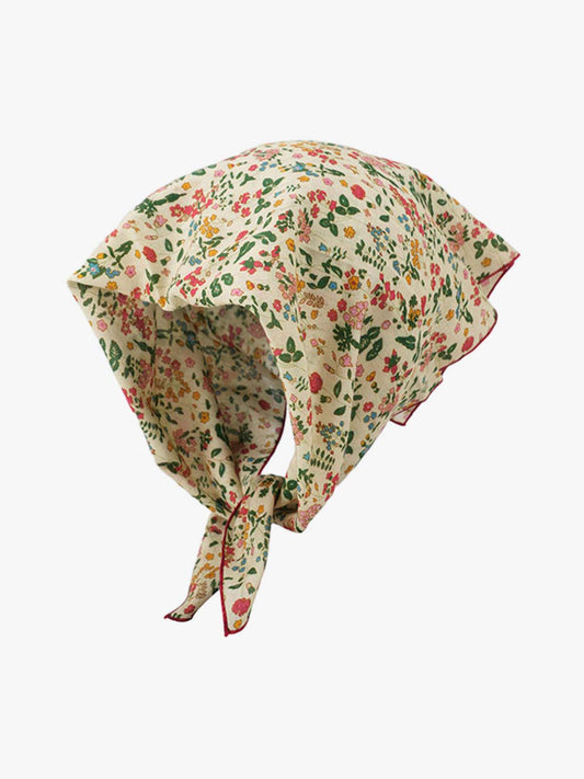 Cotton Floral Print Bandana Scarf for Women - Vintage Style Headwear with Soft Comfort and Classic Pattern?