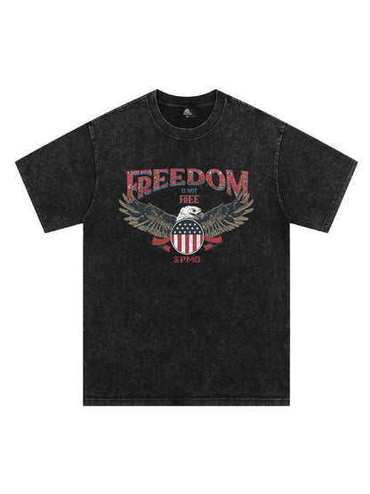 Original Freedom Eagle Print T-shirt 