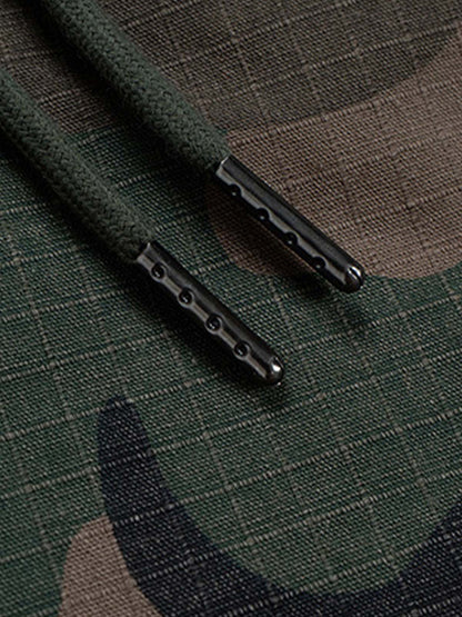 Three-Waist Splicing Camouflage Cargo Buckle Waist Design Overalls 