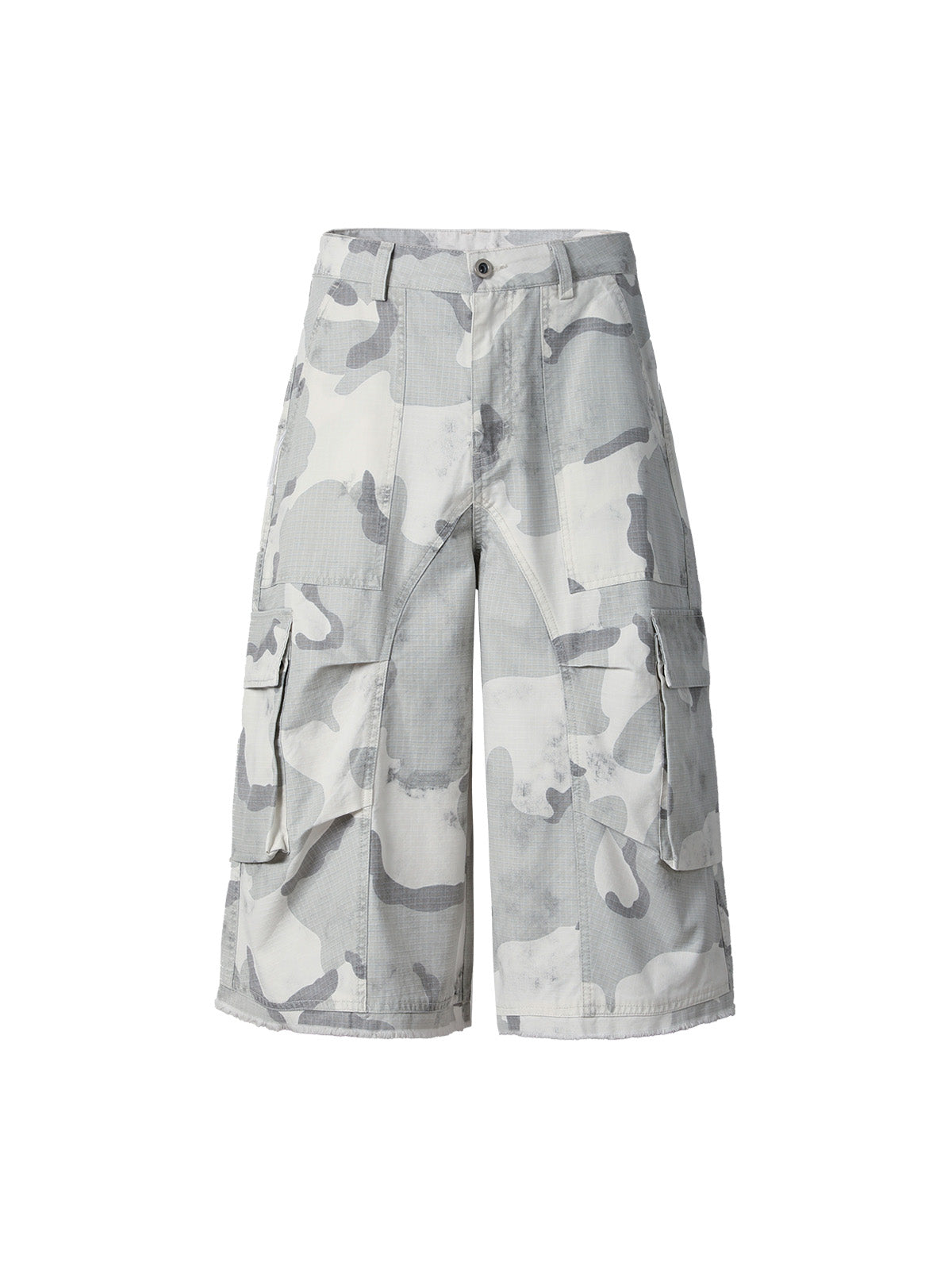 Camouflage Multi-Pocket Cargo Shorts 