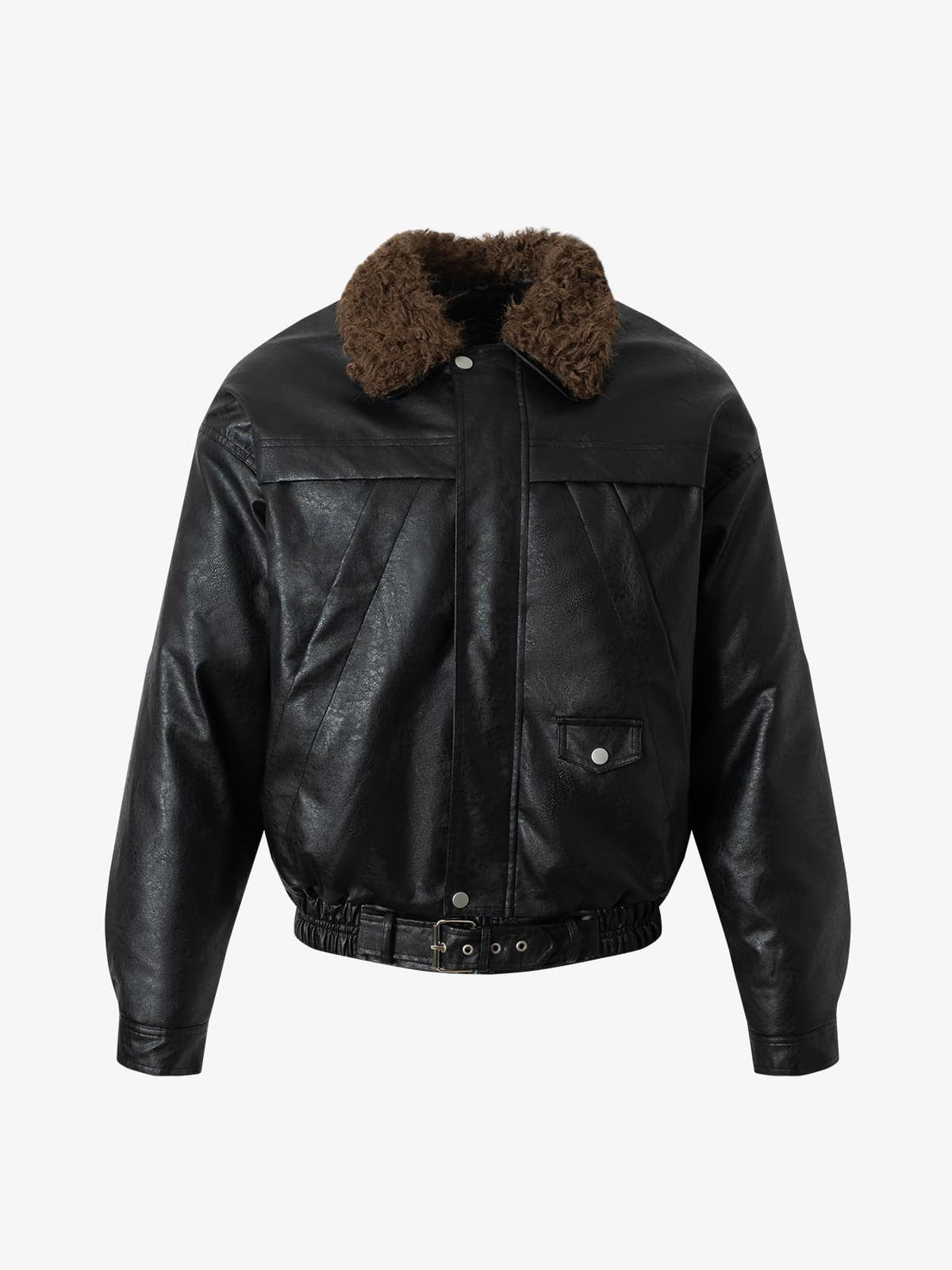 Winter-Ready Corduroy Jacket with Faux Fur Trim for Men 