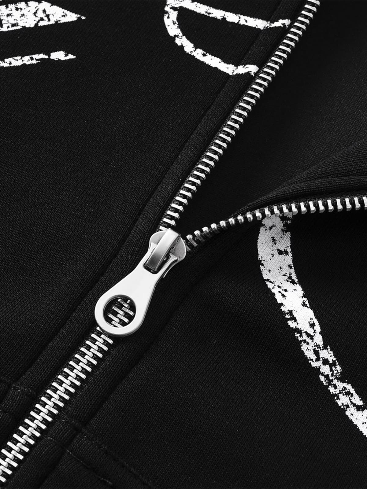 Skull Pattern Knit Sweater for Bold Fashion Statements 