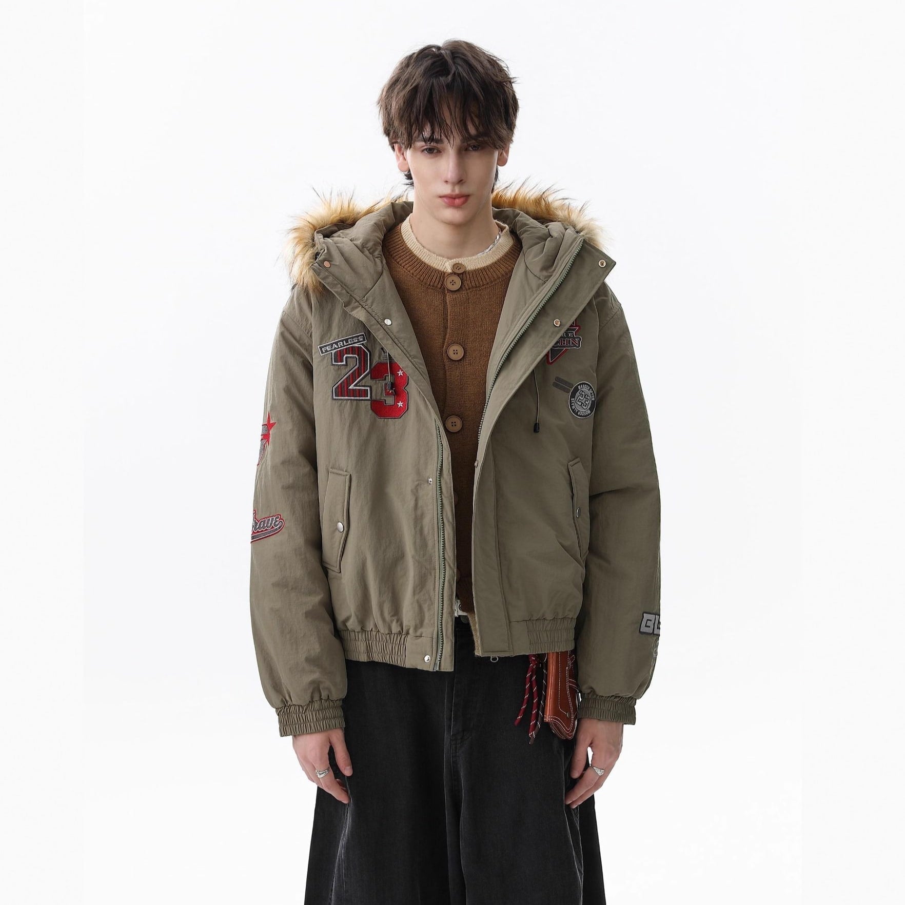 Skull Pattern Knit Sweater for Bold Fashion Statements 