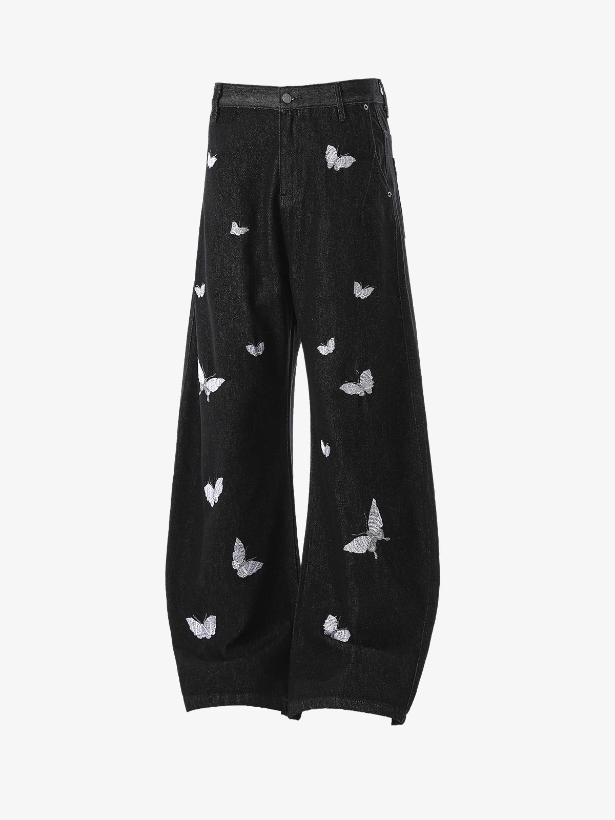 Butterfly Embroidered Scimitar Jeans 