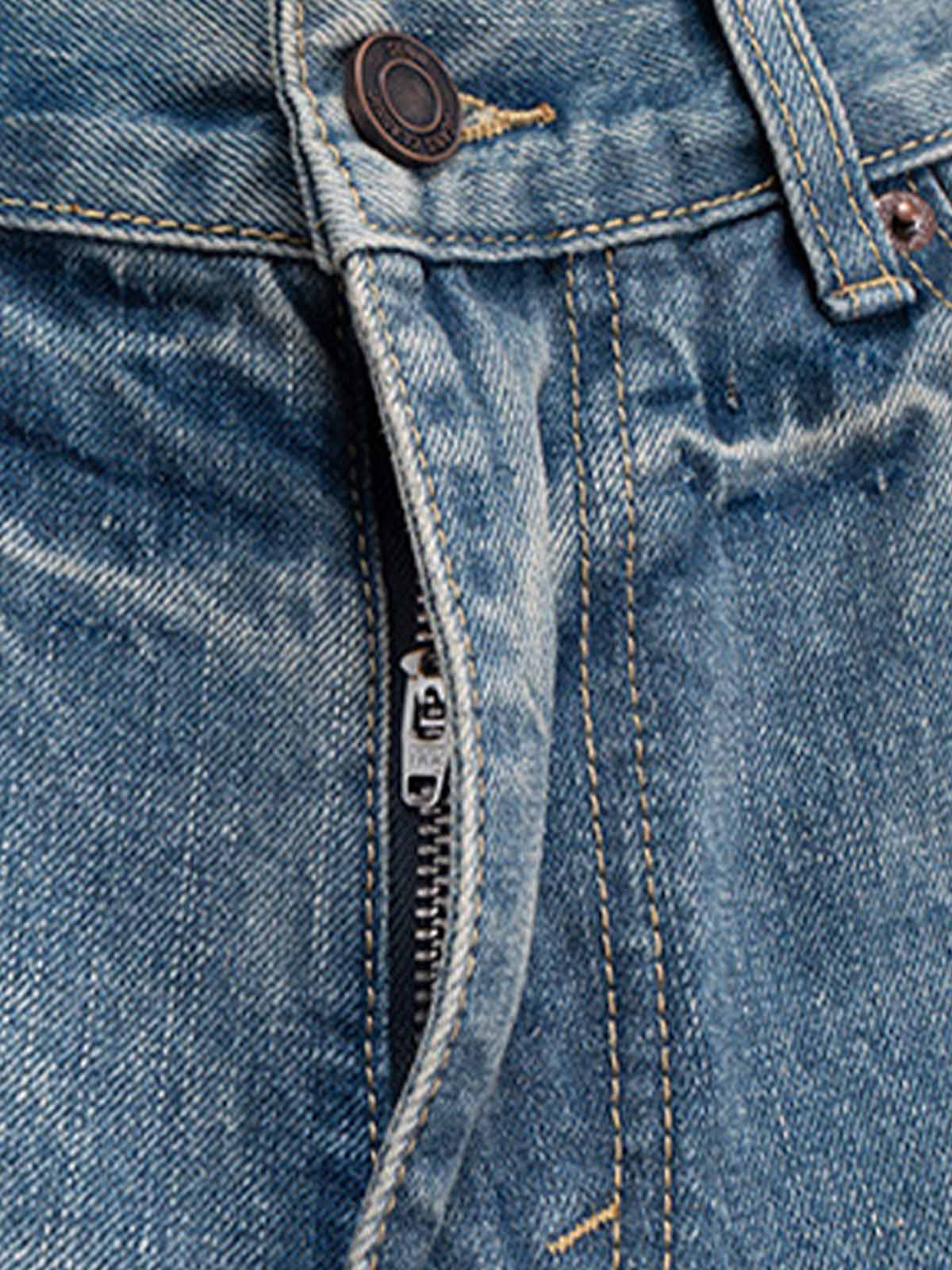 Washed Whitened Flared Jeans 