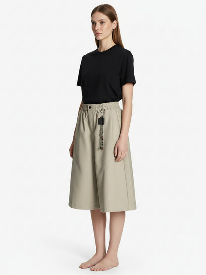 Deconstructed Drop-Effect Casual Jort