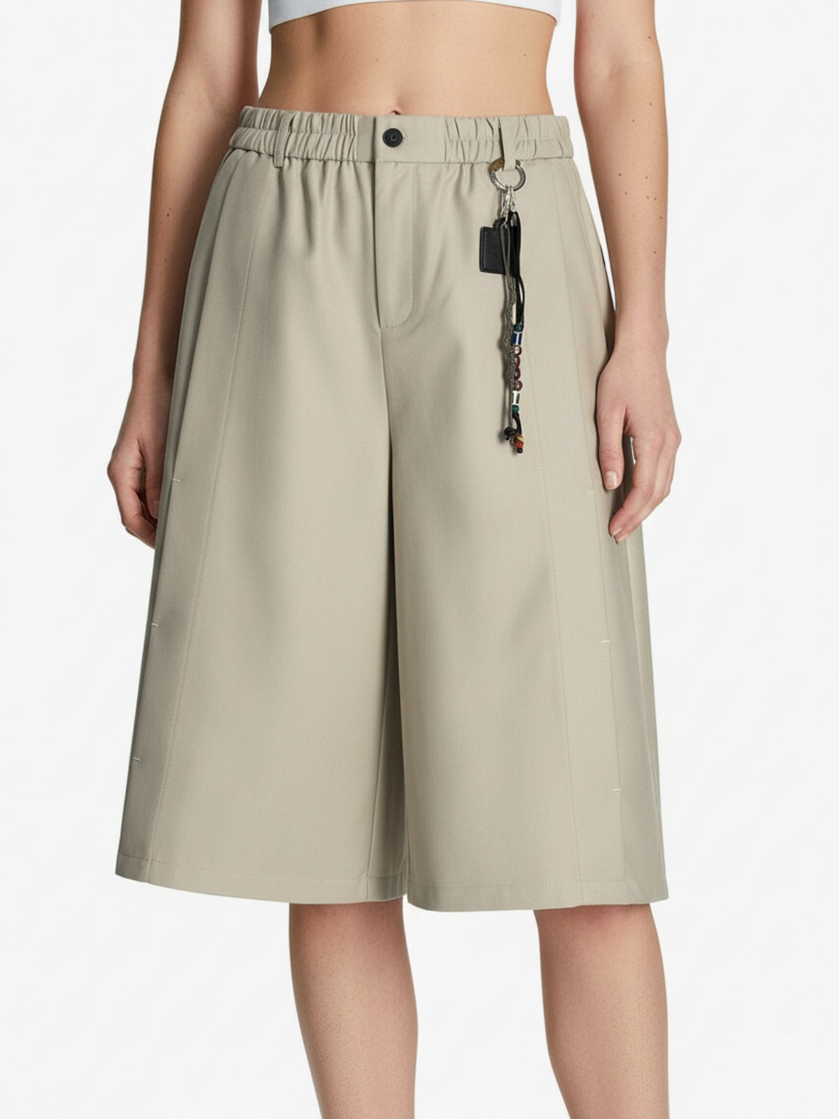 Deconstructed Drop-Effect Casual Jort