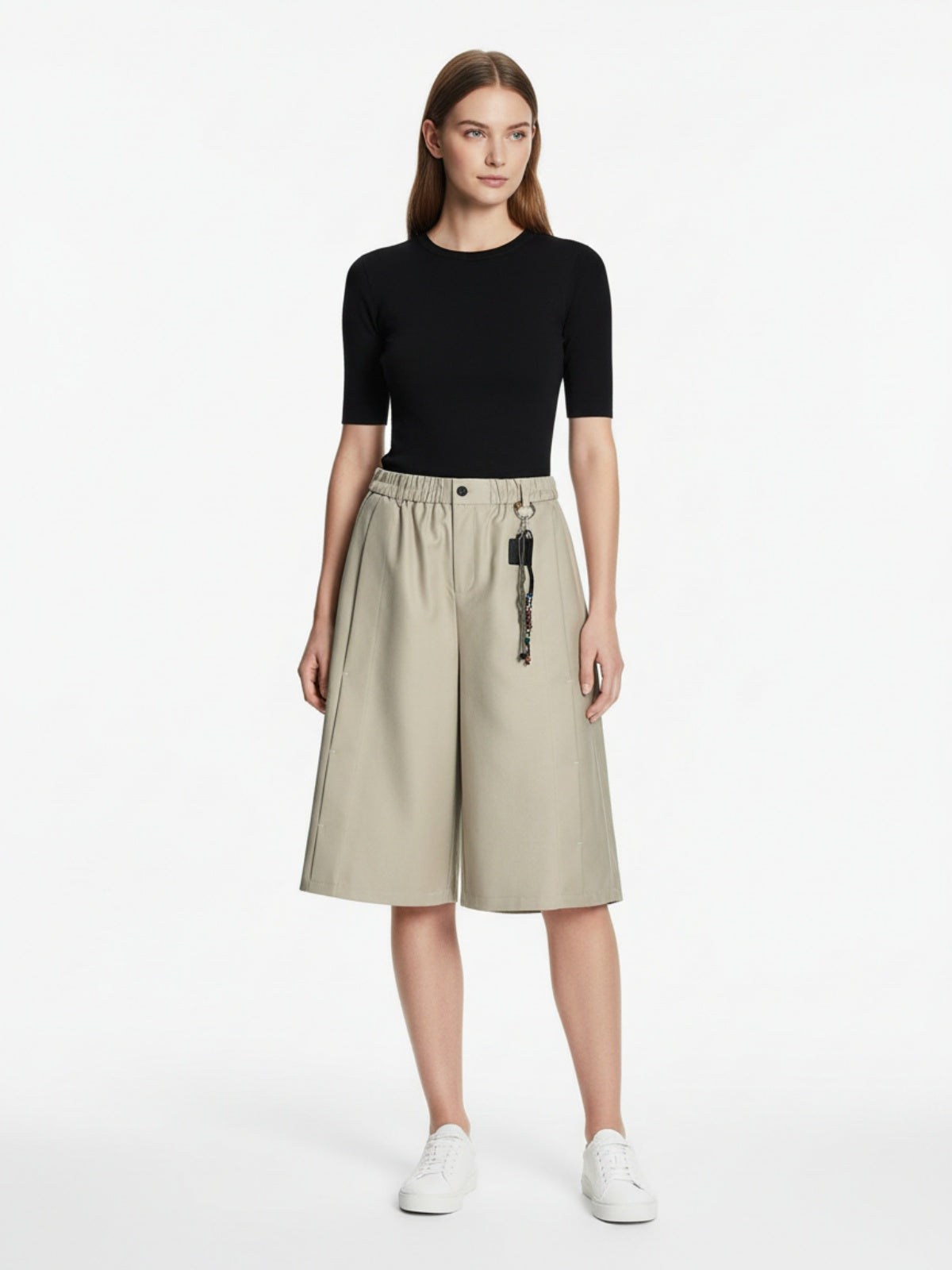 Deconstructed Drop-Effect Casual Jort