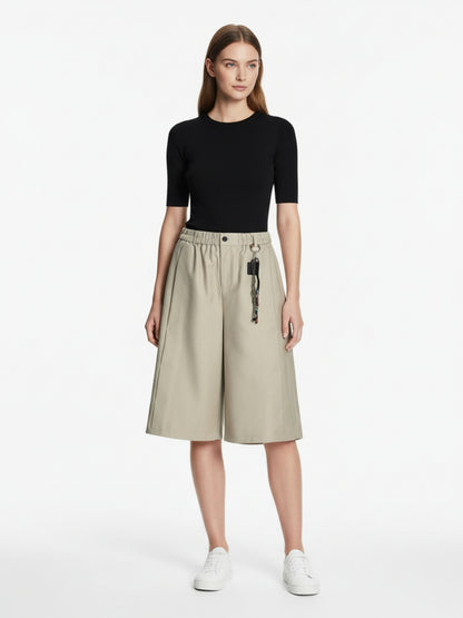 Deconstructed Drop-Effect Casual Jort