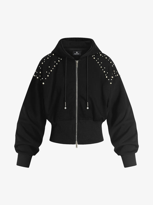 Pearl Design Cropped Jacket