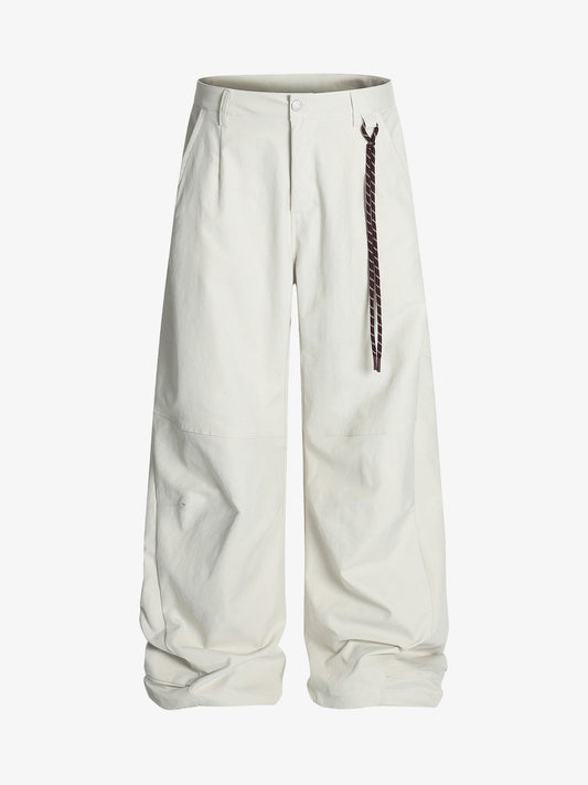 Belted Houndstooth Blazer Pants 