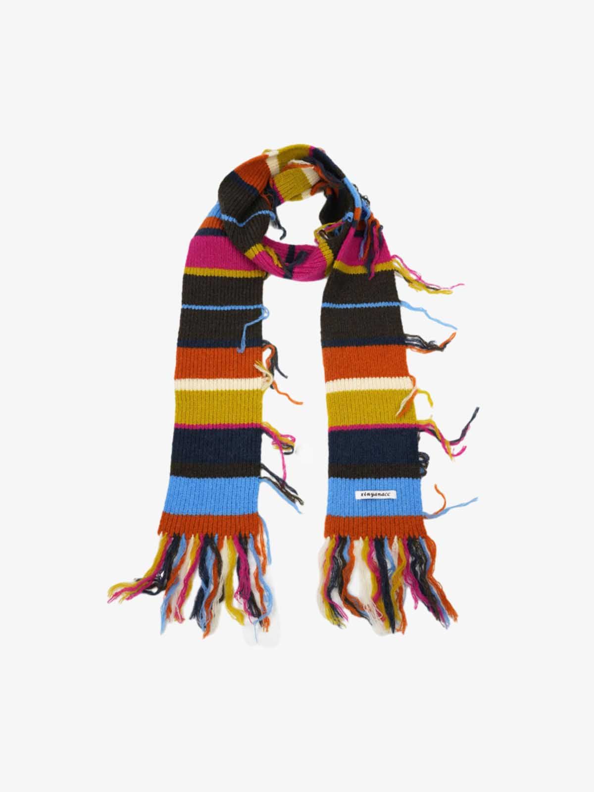 Striped Knit Scarf - Perfect for Casual and Festive Outfits 