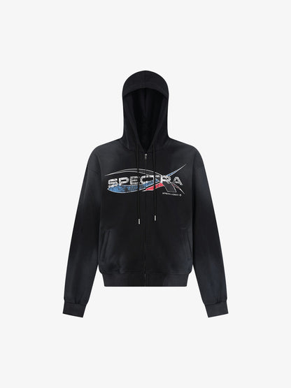 Wasteland Dirty Dyed Cardigan Hoodie 