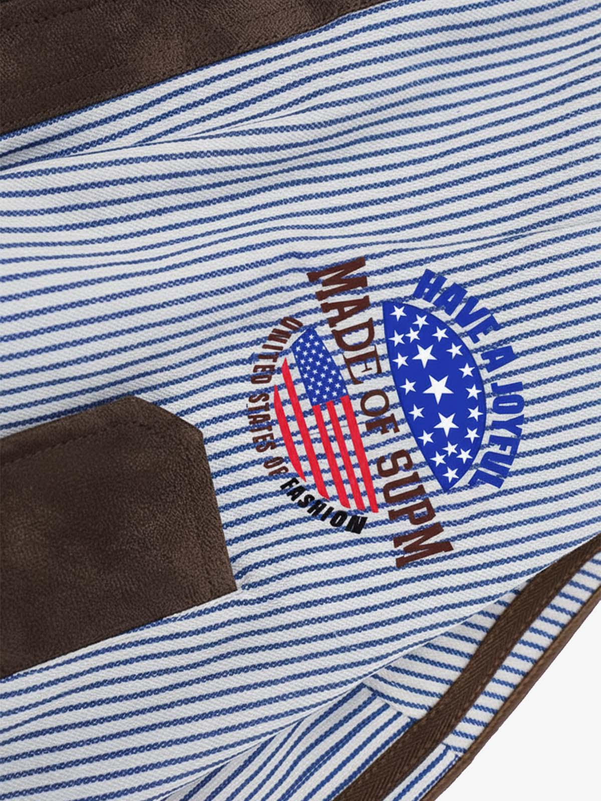 Striped Bomber Jacket with Contrast Panels for Women 