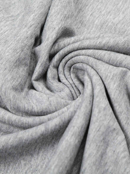 Layered Neck Button Detail Long Sleeve T-Shirt