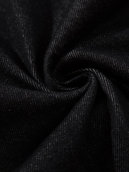 Dark Gothic Graphic Wide-Leg Jeans 