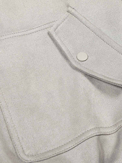 Stylish Faux Fur Collar Jacket for Men and Women - Perfect for Casual and Trendy Looks 