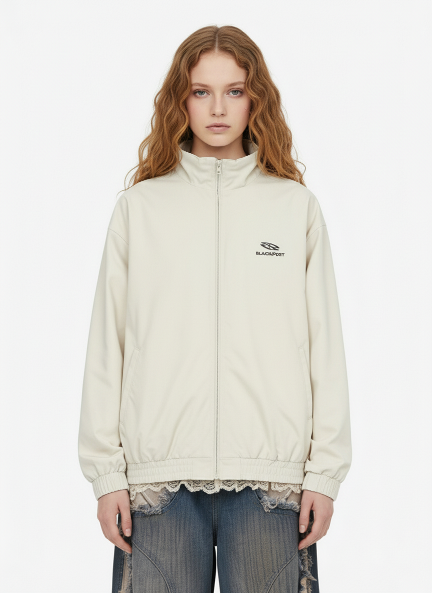 Thesupermade Retro Stand Collar Casual Jacket