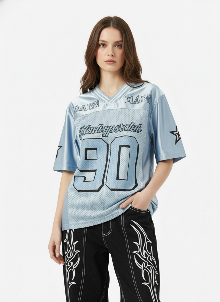 NO.90 Jersey V-Neck T-Shirt - 2470
