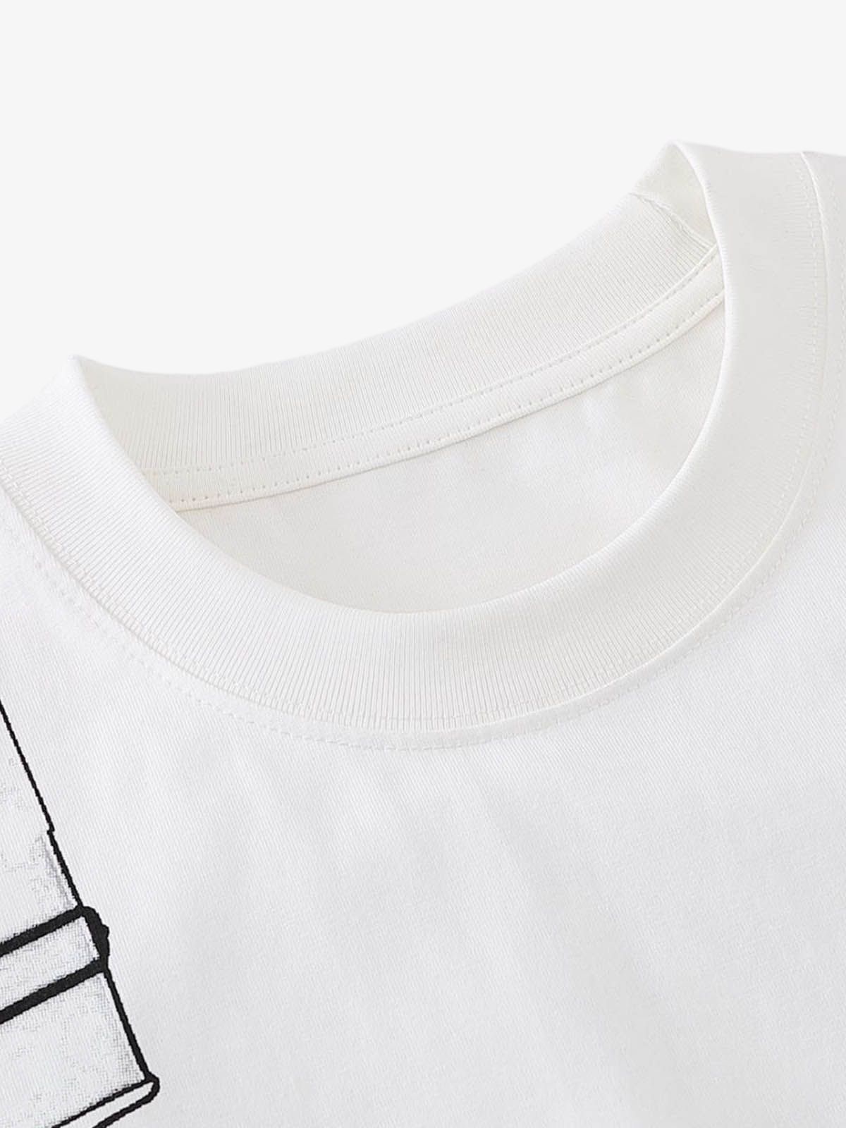 Jacket Print Graphic T-Shirt 