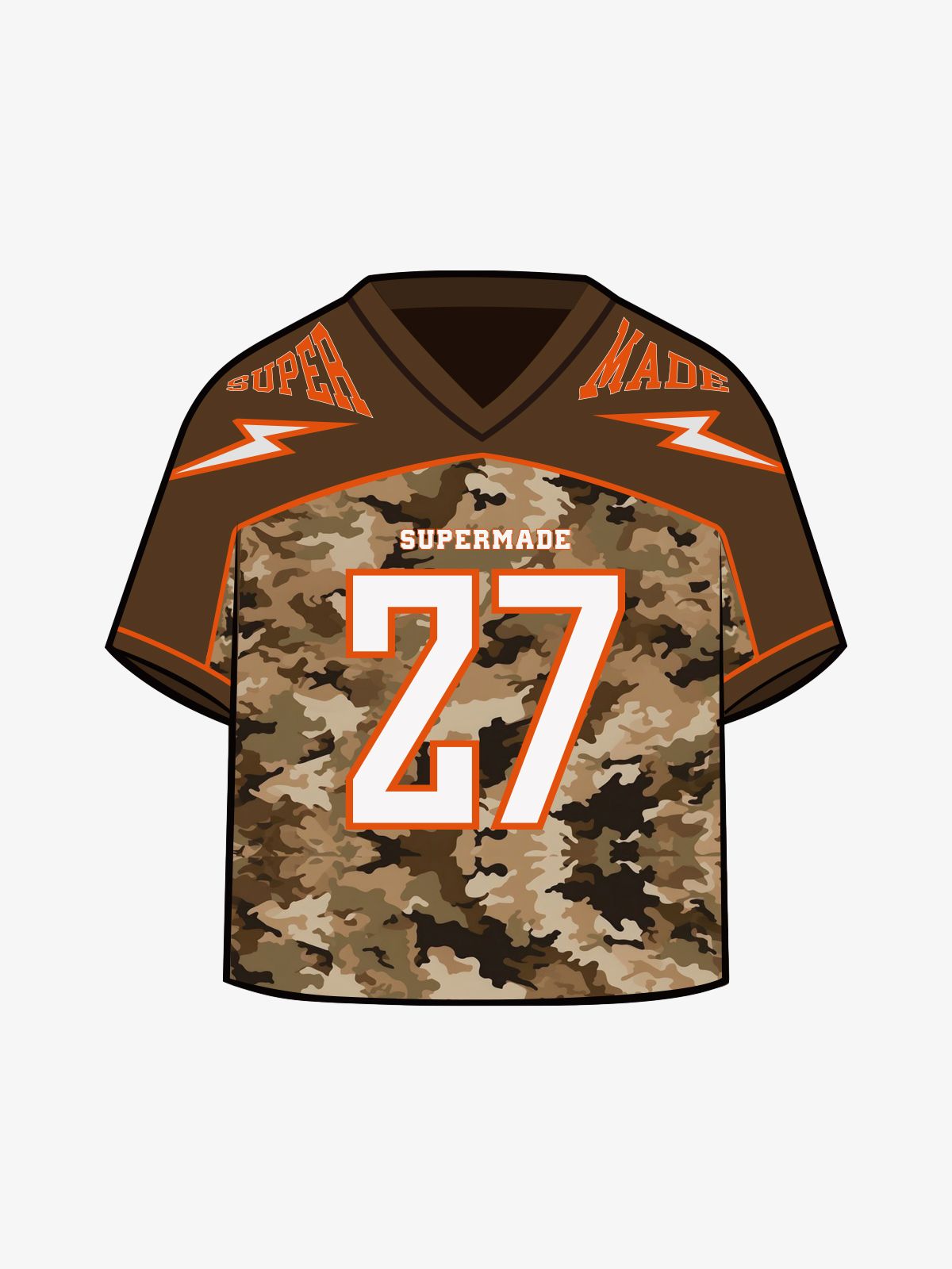 Original Camouflage Football Jersey T-Shirt - 2401 