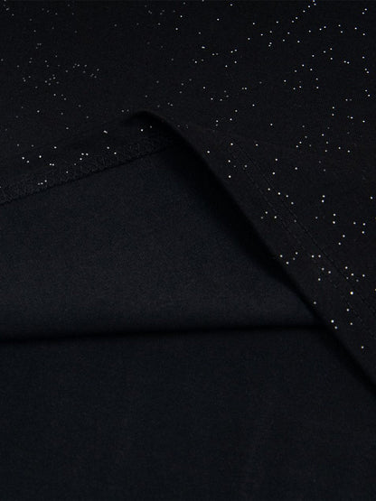 Retro Heavy Starry Sky Print Font Design Short-sleeved T-shirt 