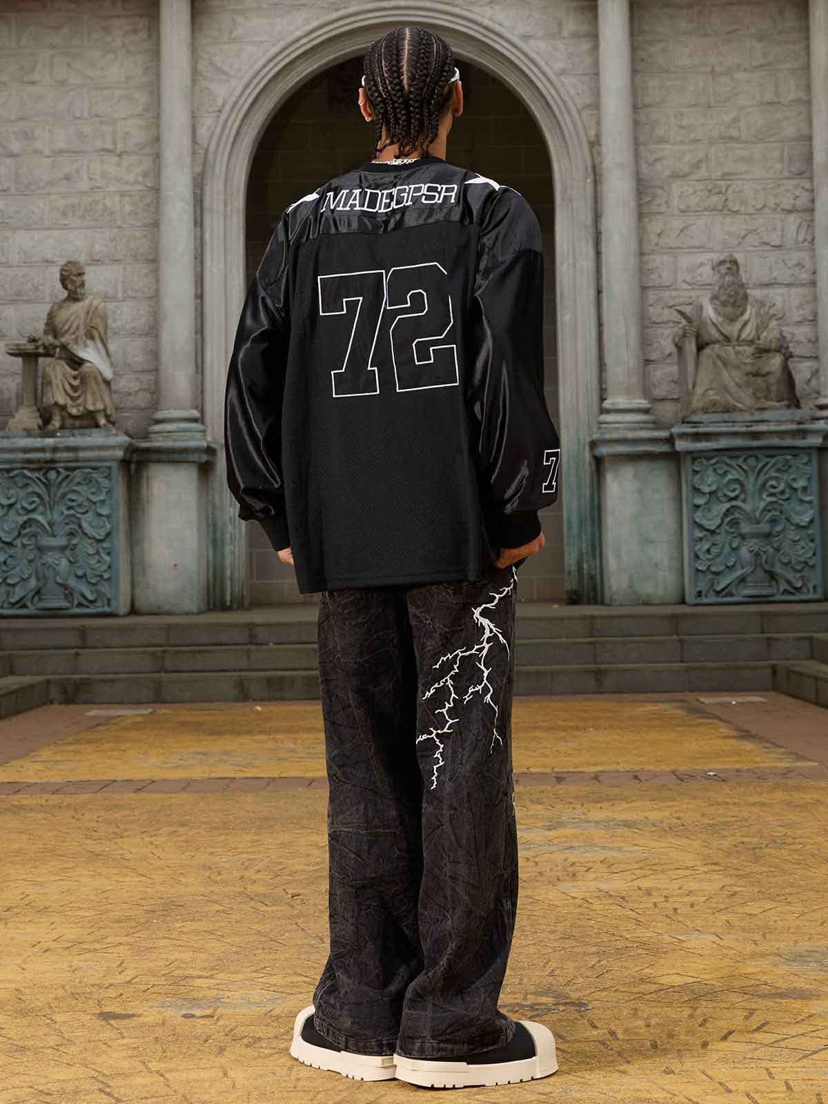 Thesupermade High Street Hip-hop Distressed Washed Jeans - 2185 