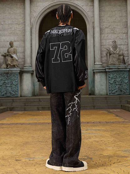 Thesupermade High Street Hip-hop Distressed Washed Jeans - 2185 