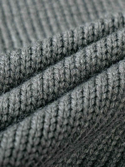 Asymmetric Irregular Knitted Sweater Hoodie 