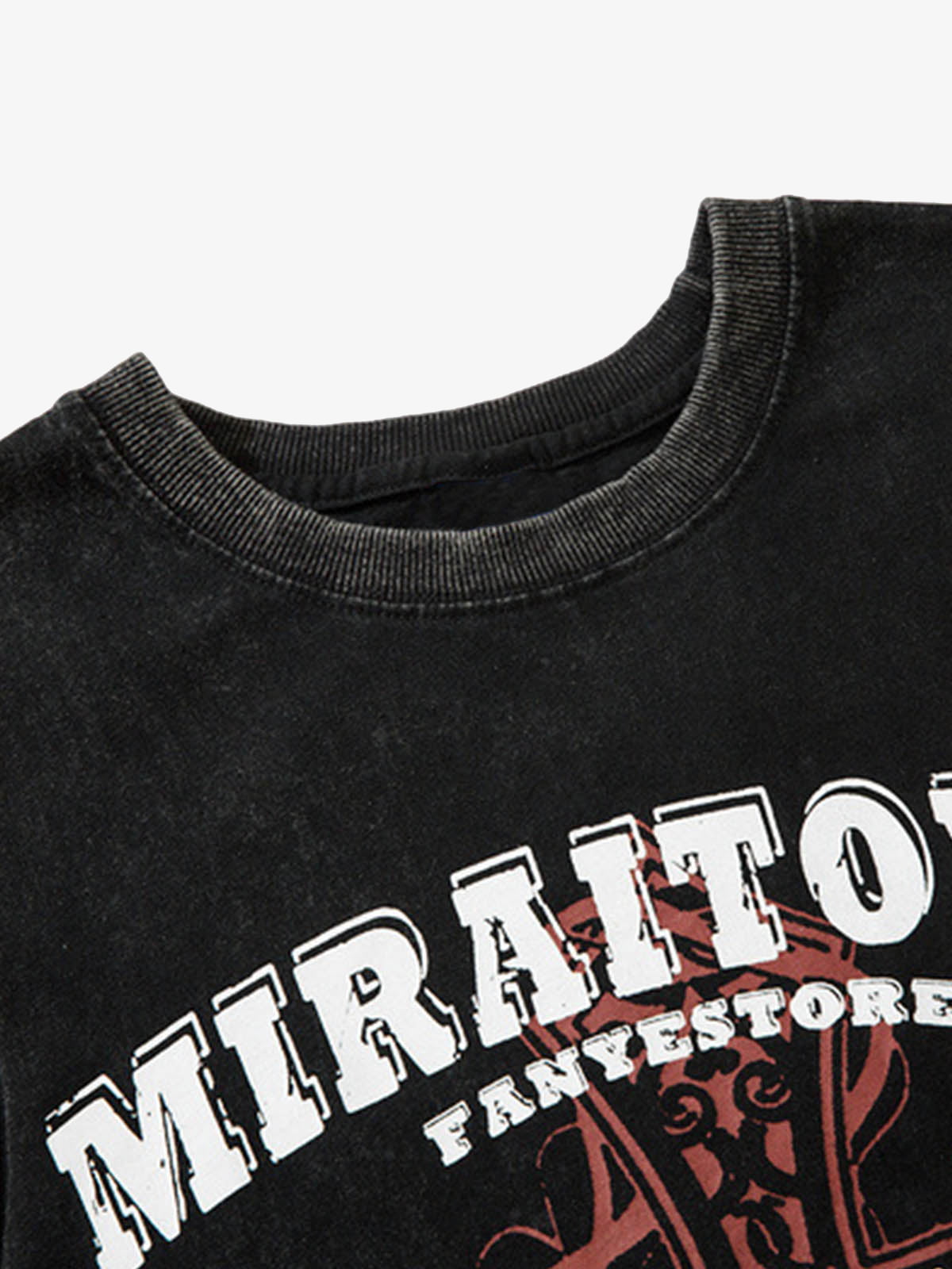 Distressed Ripped Graphic Cross Print Vest 