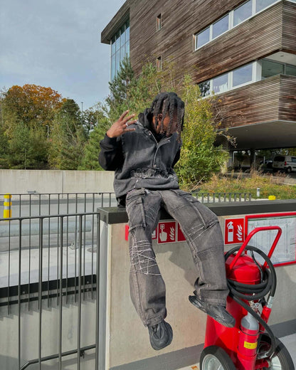 Thesupermade High Street Embroidery Hip-Hop Jeans - 2122 