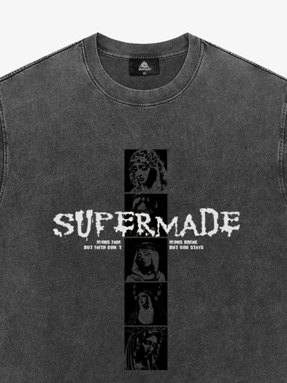 Mary Vintage-Inspired Graphic Design T-Shirt 