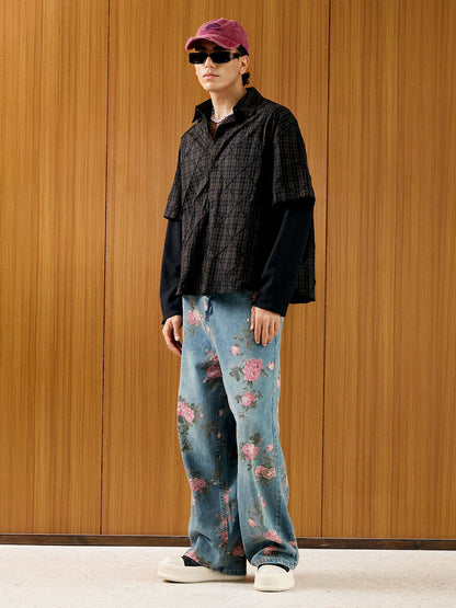 Thesupermade Ripped Denim Baseball Cap - 2028 