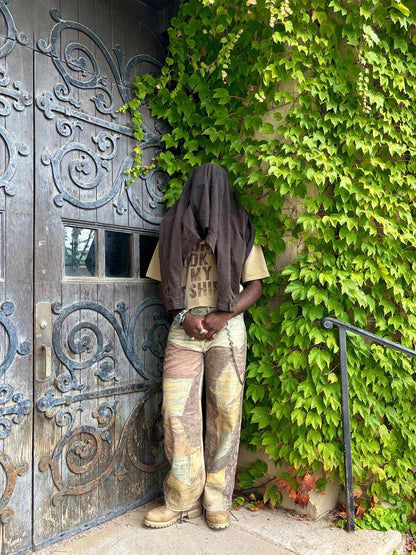 Thesupermade High Street Distressed Washed Printed Jeans - 2246 